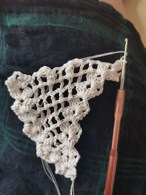 围巾—蛋糕线 第2步