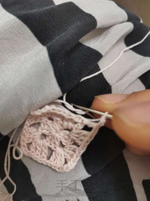 钩针蝴蝶结 第3步