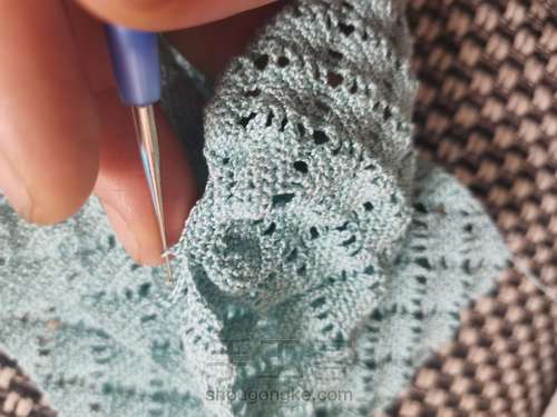 钩针发带—金票线书 第7步