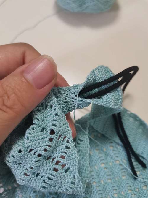 钩针发带—金票线书 第9步