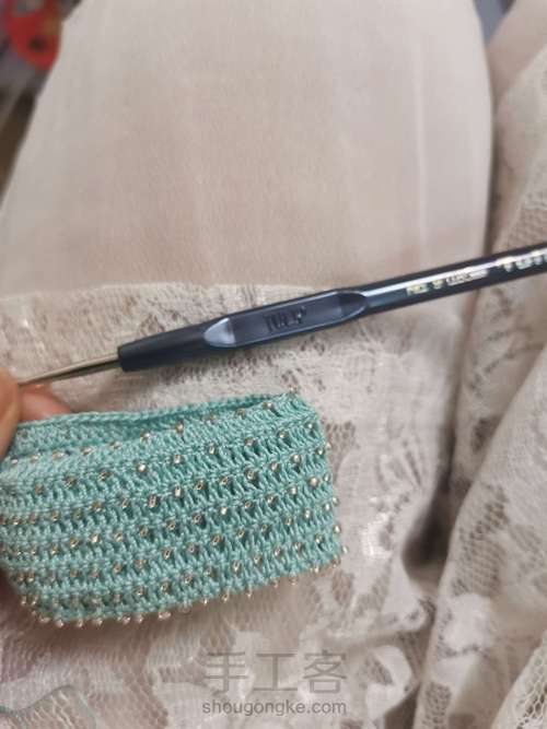 原创珠珠娃裙 第2步