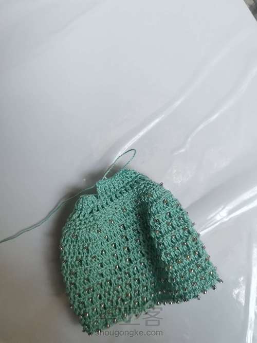 原创珠珠娃裙 第3步