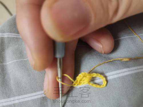 装线球的袋袋 第1步