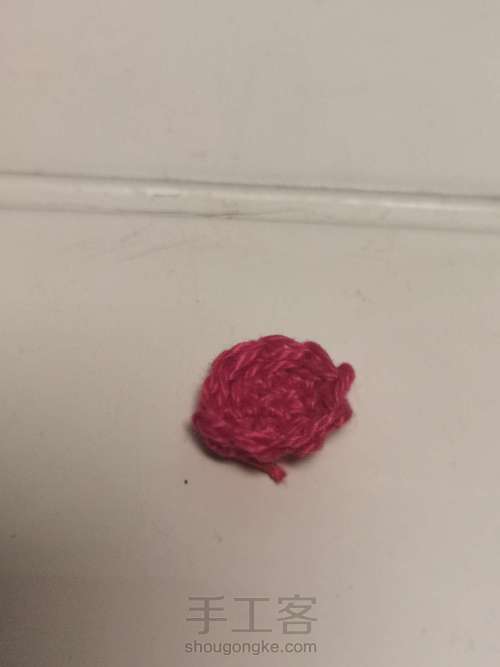 非洲菊发绳 第2步