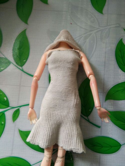 袜子改造，秒变娃娃衣。 第7步