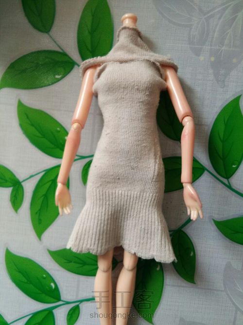 袜子改造，秒变娃娃衣。 第8步