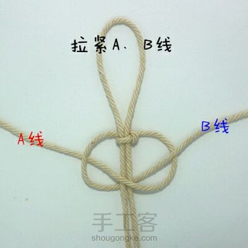 基本结--双向平结 第7步