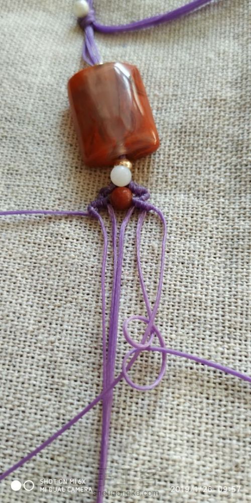 南红手链 第10步