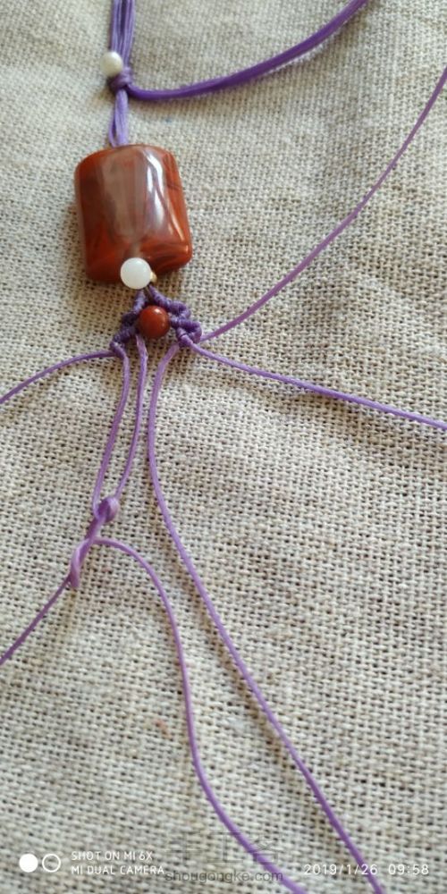 南红手链 第11步