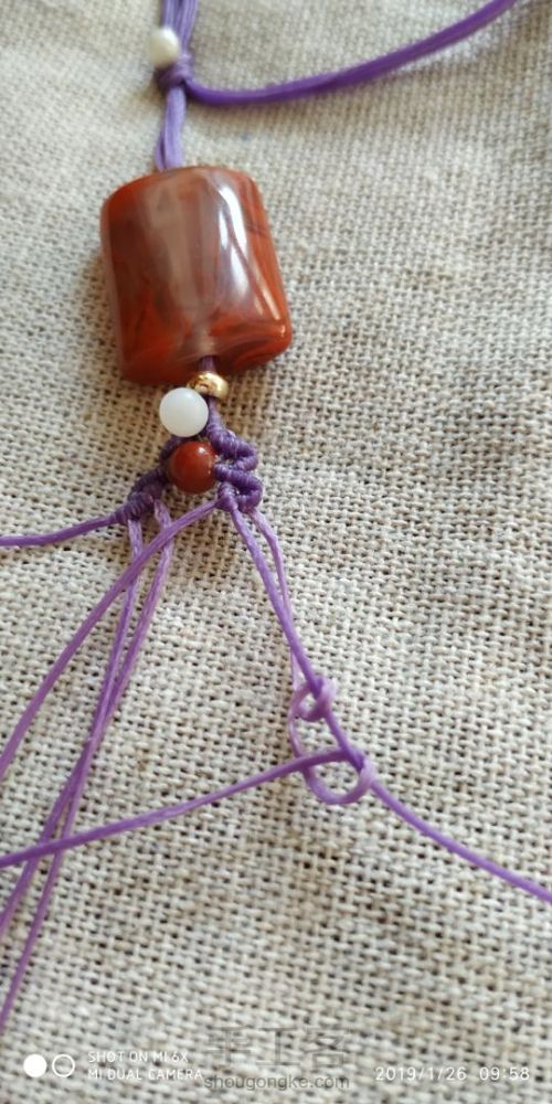 南红手链 第12步