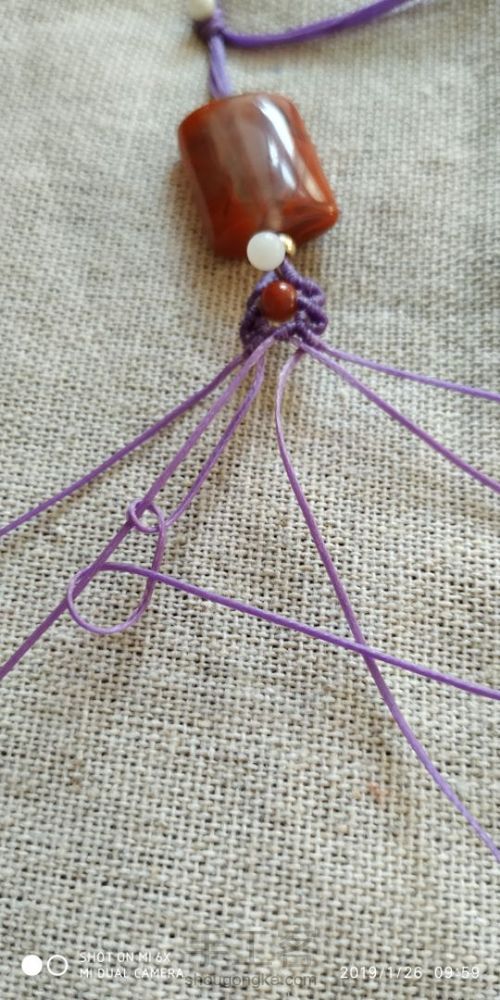 南红手链 第14步