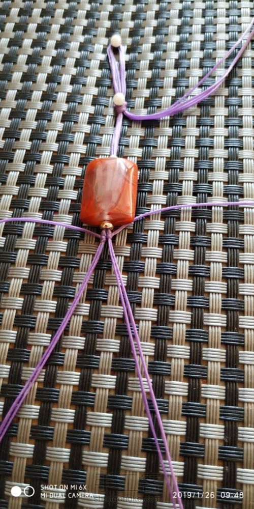 南红手链 第3步