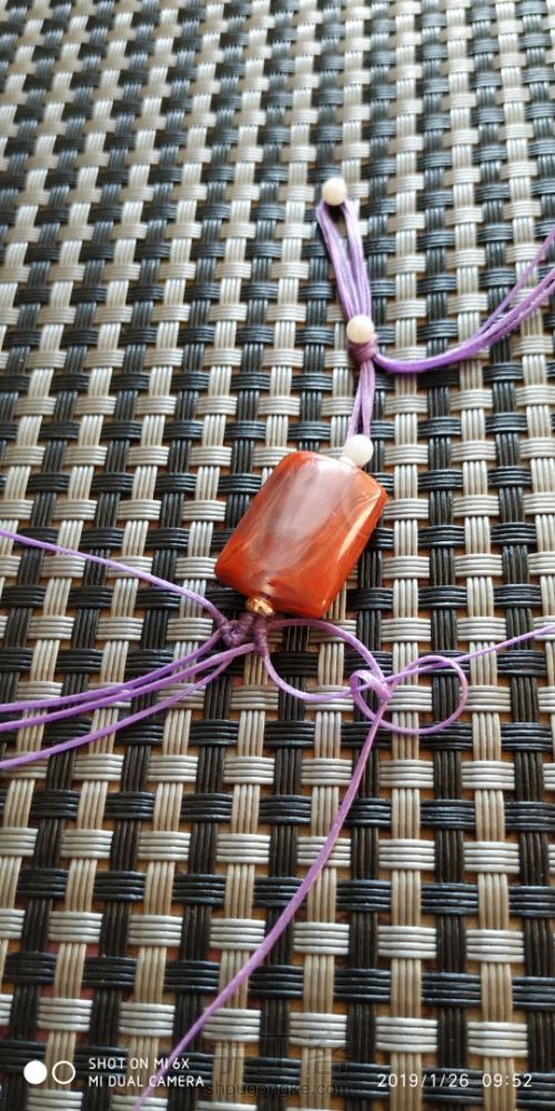 南红手链 第5步