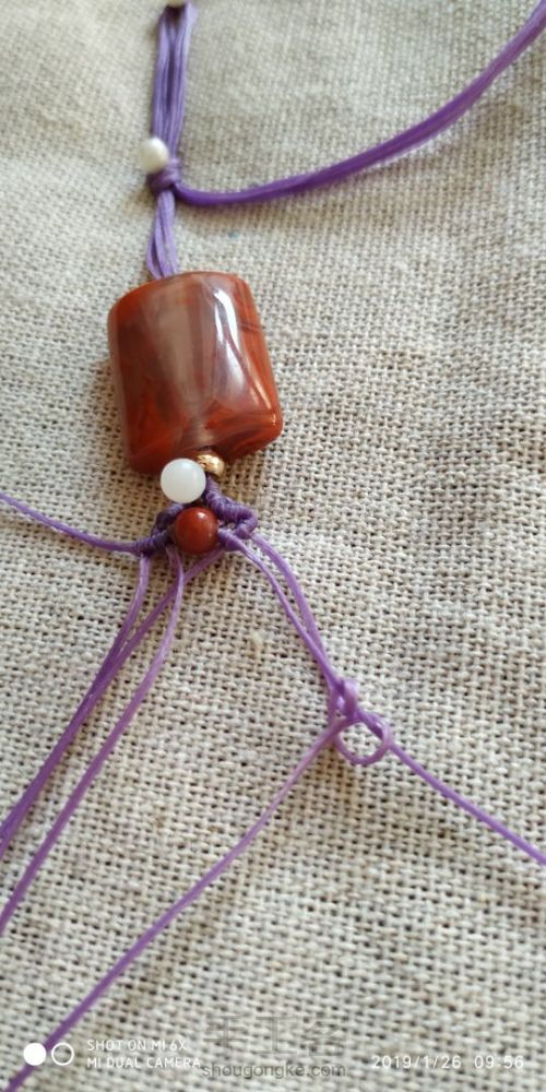 南红手链 第9步