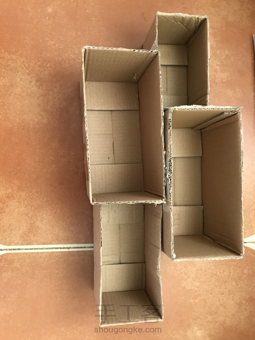 超简易快递盒书架置物架 第3步