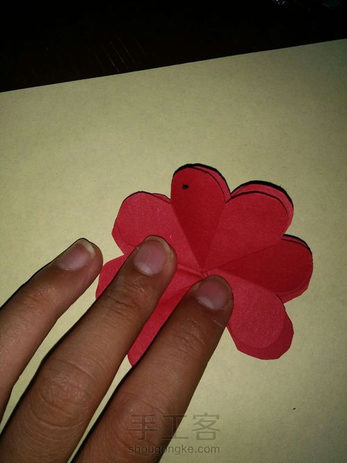 一个春天的贺卡 第13步