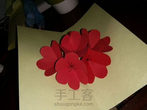 一个春天的贺卡 第15步