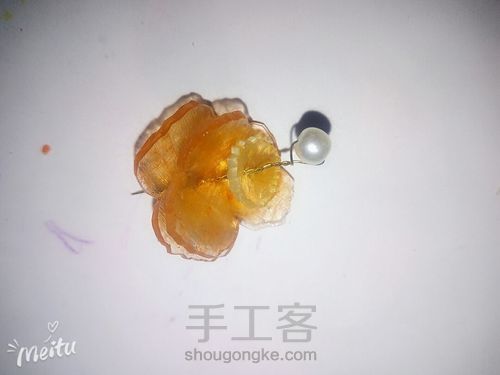 热缩一朵简单的小花 第6步