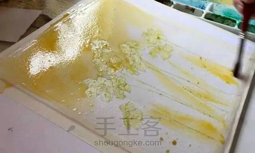 水彩小雏菊教程 第2步