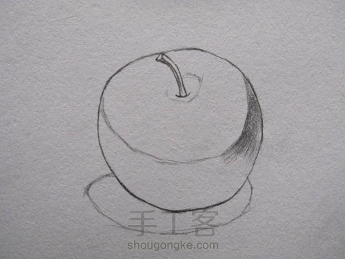 零基础学彩铅 超详尽的零基础彩铅手绘苹果教程1 第5步