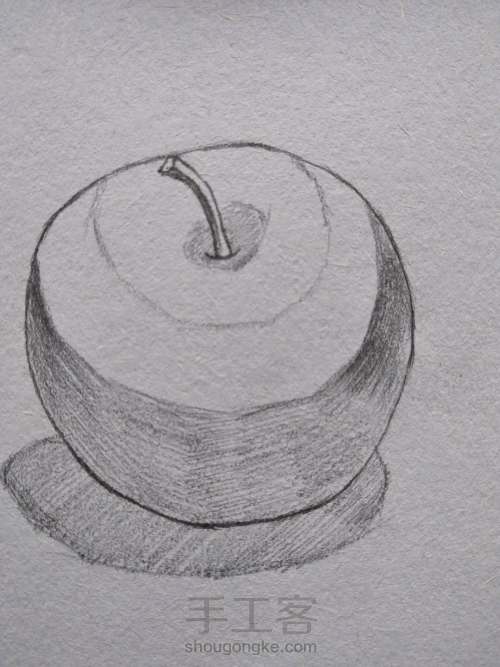 零基础学彩铅 超详尽的零基础彩铅手绘苹果教程1 第6步