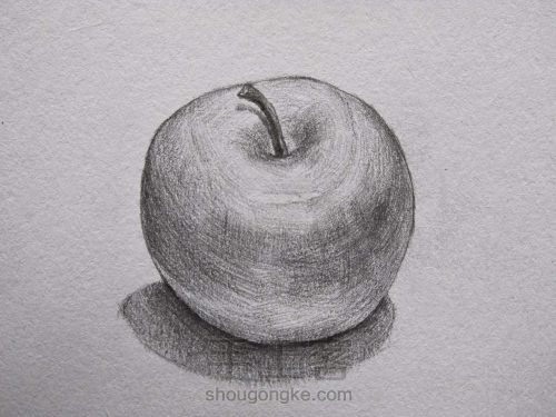 零基础学彩铅 超详尽的零基础彩铅手绘苹果教程1 第11步