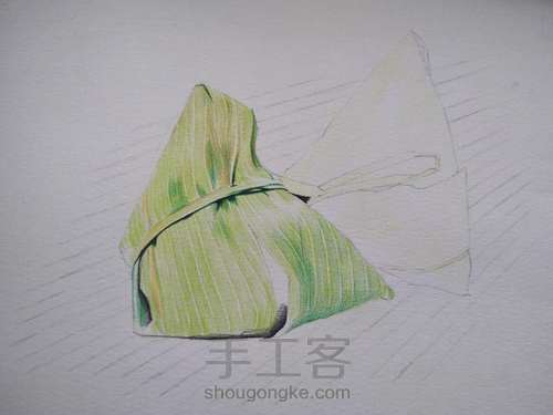  彩铅教程｜画粽子过端午 第6步