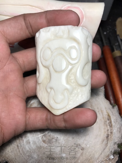 牛骨雕刻 第5步