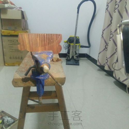 第一次做木梳 第4步