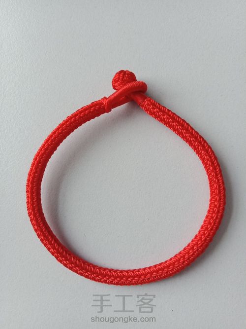 盘编鼠年红绳
过年红绳红红火火 第19步