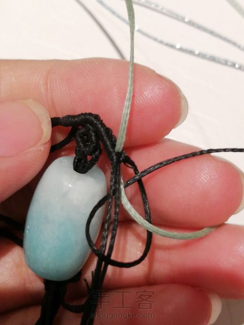 炫彩蝴蝶编织教程—桶珠款 第5步