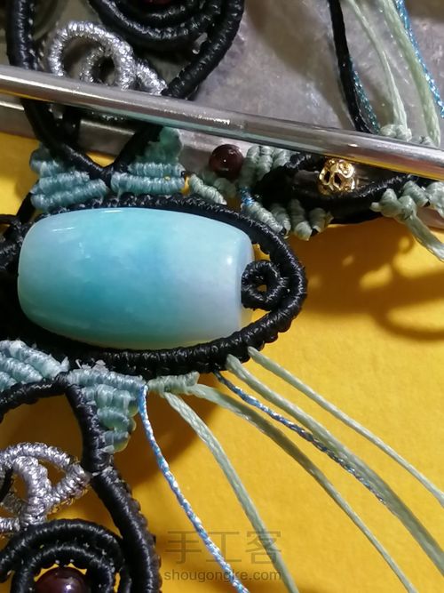 炫彩蝴蝶编织教程—桶珠款 第73步