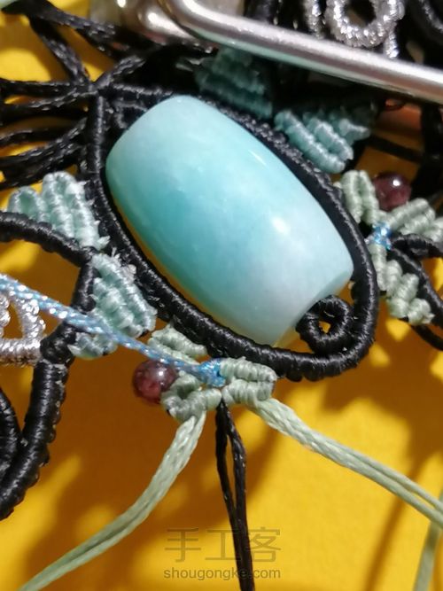 炫彩蝴蝶编织教程—桶珠款 第76步