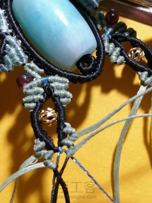 炫彩蝴蝶编织教程—桶珠款 第92步