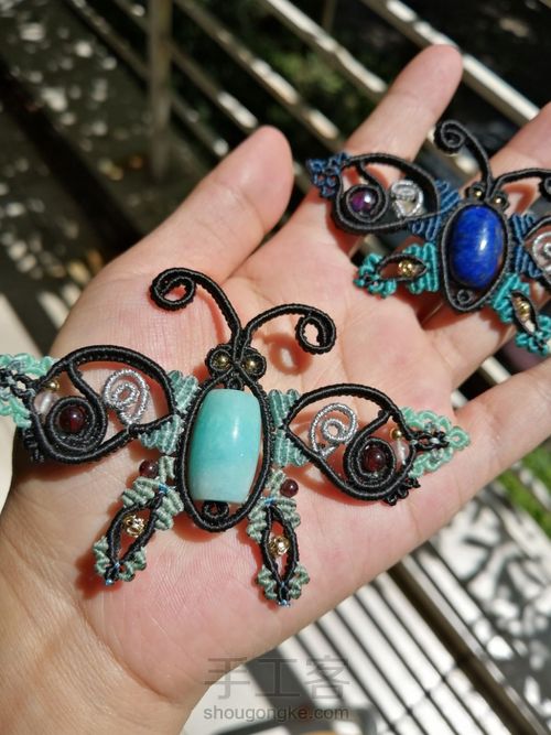 炫彩蝴蝶编织教程—桶珠款 第95步