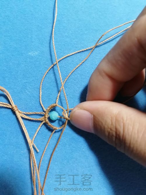 圈圈圆圆—手绳款 第7步