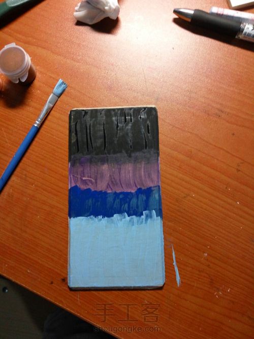 美丽的星空画 第5步