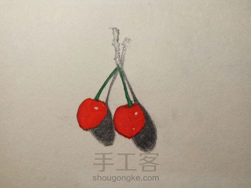 [立体系列]可爱的小樱桃 第6步