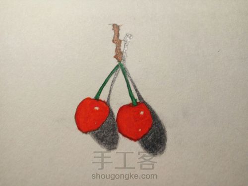 [立体系列]可爱的小樱桃 第7步