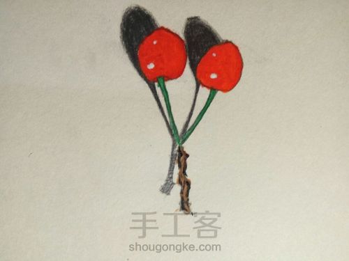 [立体系列]可爱的小樱桃 第9步