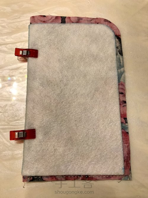 L型一片式口金手机袋 第8步