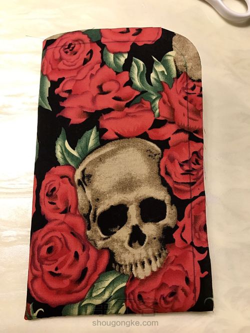 L型一片式口金手机袋 第9步