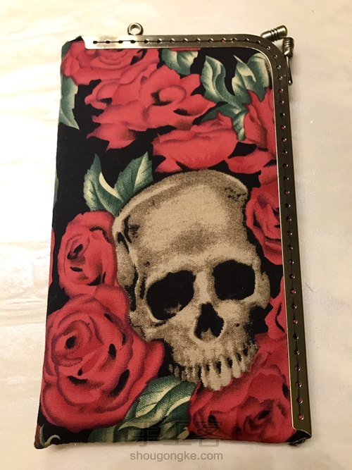 L型一片式口金手机袋 第13步