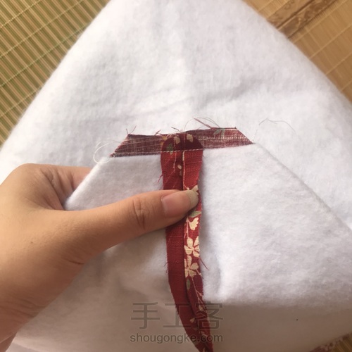 27㎝唇形口金包教程 第10步