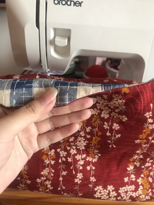 27㎝唇形口金包教程 第16步