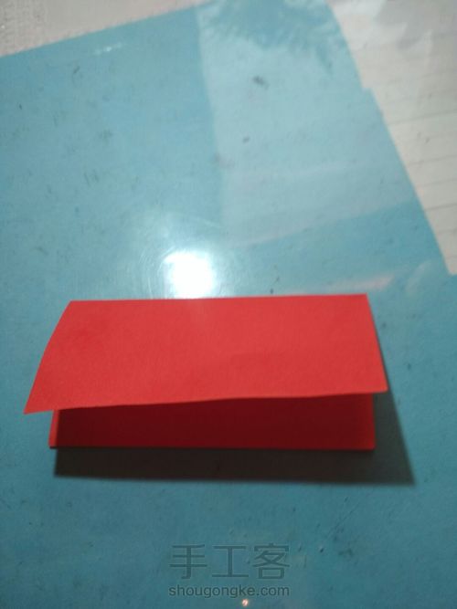 玫瑰花的折法 第1步