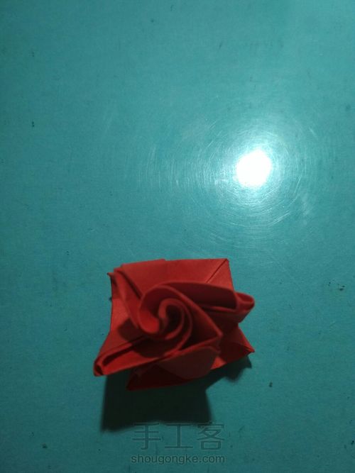 玫瑰花的折法 第14步