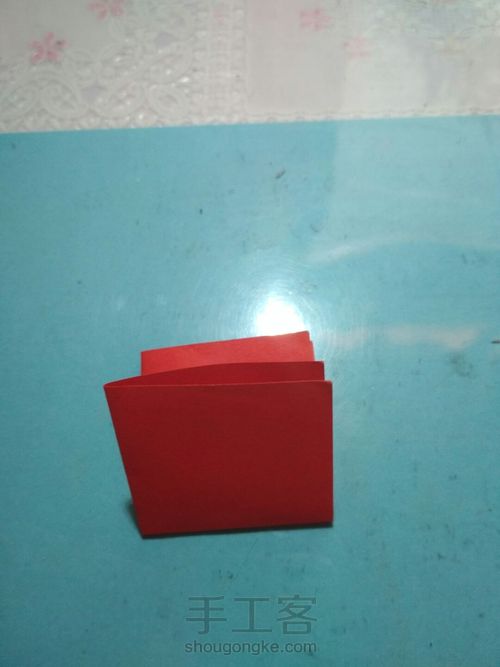 玫瑰花的折法 第2步