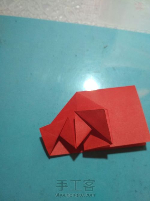 玫瑰花的折法 第6步