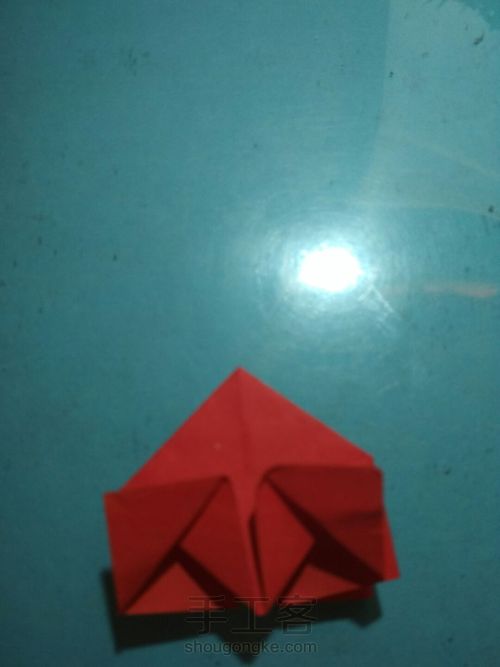 玫瑰花的折法 第7步